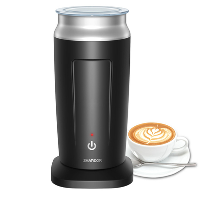 3-In-1 Espresso Milk Frother Listrik Yang Dapat Dilepas Busa Dingin Atau Panas