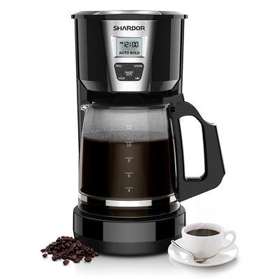 CM515B Rumah Pembuat Kopi Tetes Hangat Otomatis Dapat Diprogram 1.8L Putih 12 Cangkir Pembuat Kopi