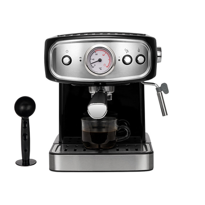 Mesin Kopi Multifungsi Otomatis 1.5L 850W Pembuat Kopi Espresso Komersial Anti Tetes
