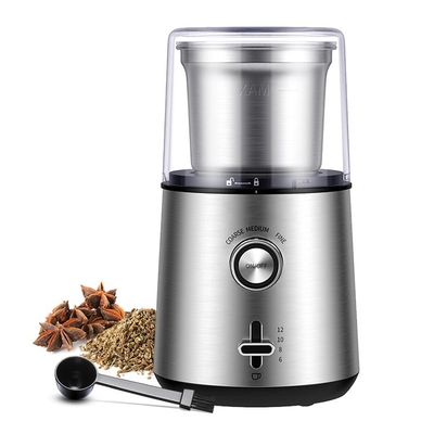 Penggiling Kopi Kustom Portabel Otomatis Stainless Steel Listrik 180W