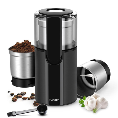 Mesin Penggiling Bumbu Listrik Beberapa Pengaturan Penggiling Kopi Burr Mill Dengan 2 cangkir