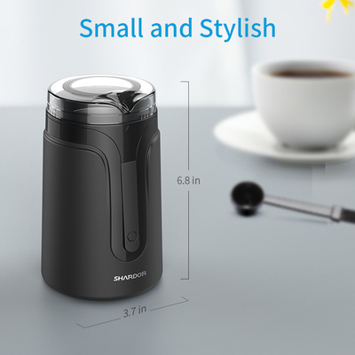 40g Pembuat Espresso Otomatis Kecil, Mini Spice Bean Matte Black Coffee Grinder