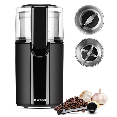 Medium Powder Coffee Mill Grinder Garlic Removable 2 Cangkir 200W Mesin Kopi Rumah