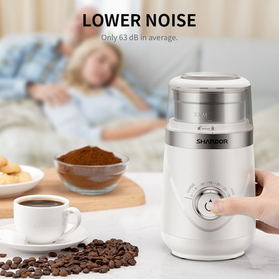 ABS Fine Grind Coffee Maker 150W Cangkir Yang Dapat Dilepas Pembuat Espresso Komersial Kasar