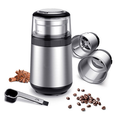 Blade Silver Portable Electric Coffee Grinder Dilepas ABS Pengoperasian Mudah