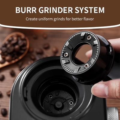 150W Burr Coffee Grinder ABS Adjustable 2-12 Cangkir 14 Pengaturan Mesin Kopi Listrik UL