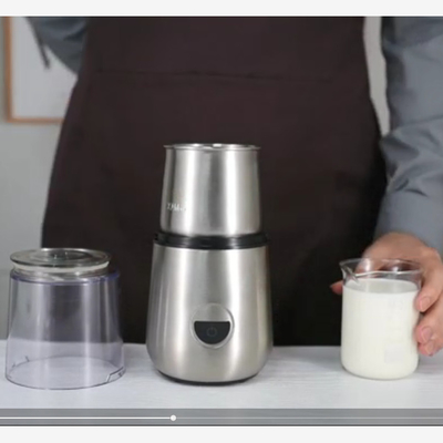2 In 1 Penggiling Kopi Kustom Dan Susu Frother 2 In 1 Susu Dingin Semi Otomatis