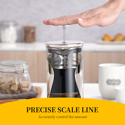 BPA Free Electric French Press Pembuat Kopi Stainless Steel ABS 2 Layer Filter 1000ml