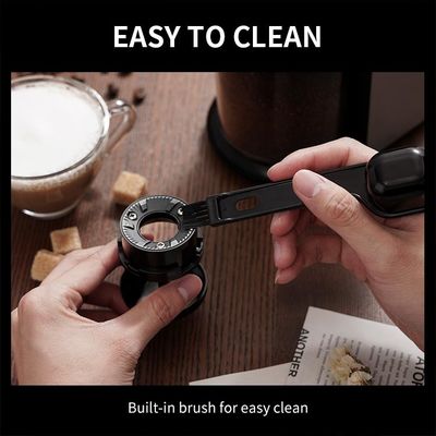 Portable Electric Adjustable Burr Coffee Grinder Perak 240g Pembuat Kopi Profesional