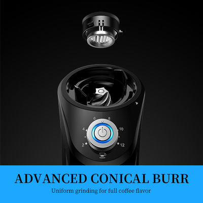 12 Cangkir Conical Burr Coffee Grinder 14 Grinding Setting Professional
