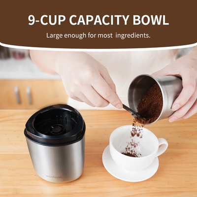 Double Cups Spice Dry Wet Grinding Machine Multi Use Electric Mill Grinder Stainless Steel