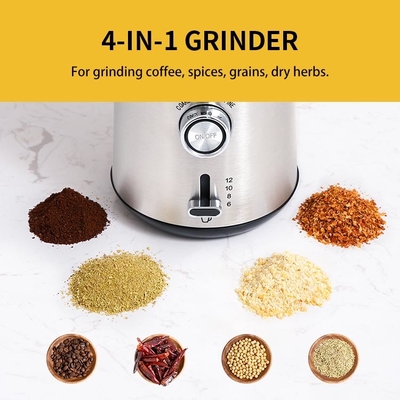 SS304 Mini Mesin Kopi Espresso Bean Spices Grinding Mill