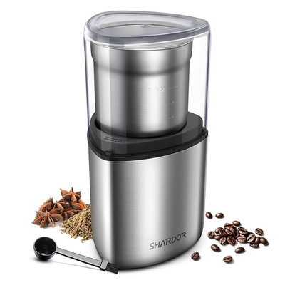 SS304 Blade Coffee Grinder Portable Electric 200W High Performance Grinder