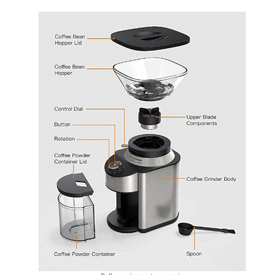 Pembuat Kopi Tetes Espresso 200W Otomatis SS304 Desain Baru 19 Pengaturan