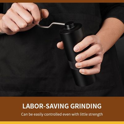 Tangan Dioperasikan Manual Burr Coffee Grinder Hand Crank Conical Burr Untuk Hadiah Bisnis