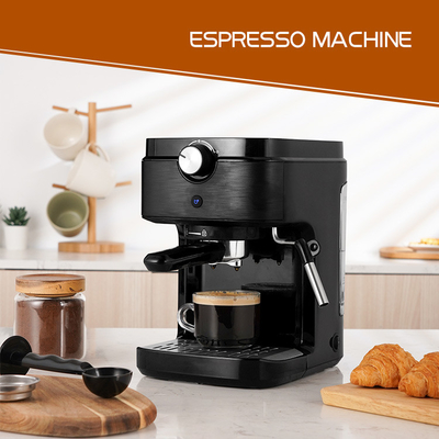 15 Bar Pump Milk Steamer Frother Wand Tangki Air 0.9L Espresso Cappuccino Latte Italian