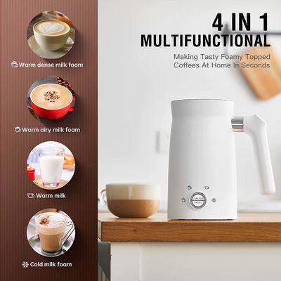 4 In 1 Penguap Susu Otomatis Komersial Latte Stainless Steel Electric Milk Frother