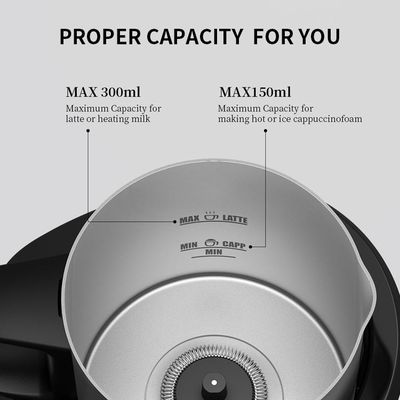 4 In 1 Electric Commercial Automatic Milk Frother Nespresso Pitcher Dengan Gelas Yang Dapat Dilepas