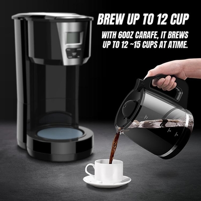 CM515B Rumah Pembuat Kopi Tetes Hangat Otomatis Dapat Diprogram 1.8L Putih 12 Cangkir Pembuat Kopi