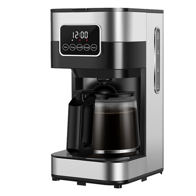 Layar Sentuh OEM Mesin Kopi Tetes Otomatis 10 Cangkir Dapat Diprogram Dengan Teko Kaca