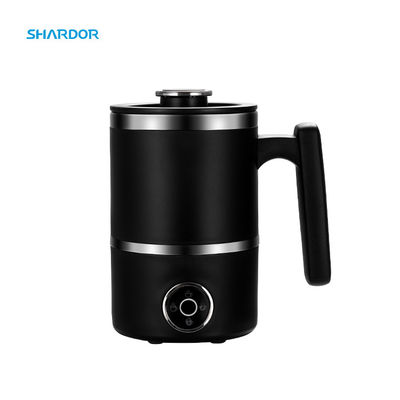 300ML 4-In-1 Espresso Milk Frother Hitam Dingin Panas Susu Pemanas Busa Dapat Dilepas