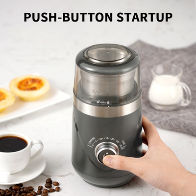 Mini Bean Custom Coffee Grinder Kasar atau Fine Removable Cup Electric Burr Mill