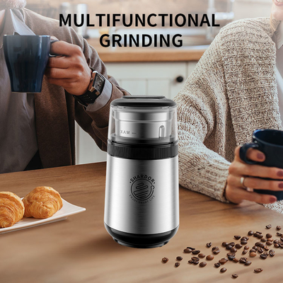 150W Mesin Kopi Multi Fungsional SS304 Removable Burr Grinder Coffee Maker
