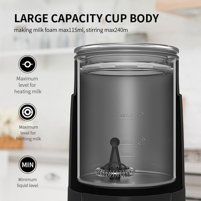 300ML 600W Espresso Milk Frother Pemanas Kopi Susu Listrik Otomatis Frother CE