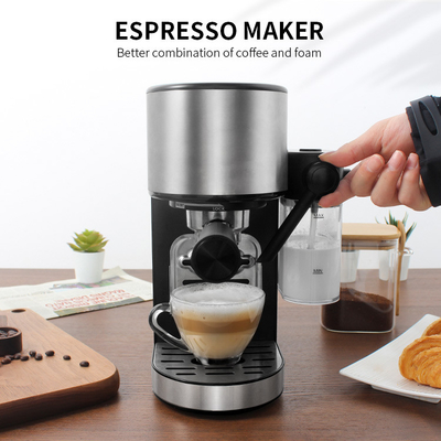Pembuat Espresso Listrik Profesional yang Dapat Dilepas Mesin Cappuccino Coffee Pod Espresso