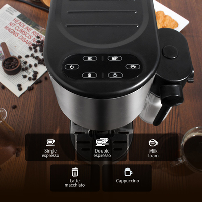 Pembuat Espresso Listrik Profesional yang Dapat Dilepas Mesin Cappuccino Coffee Pod Espresso