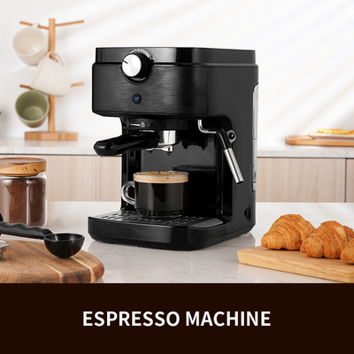 SS304 Mesin Kopi Multifungsi 0.9L Italian Espresso Roaster Pembuat Kopi Digital