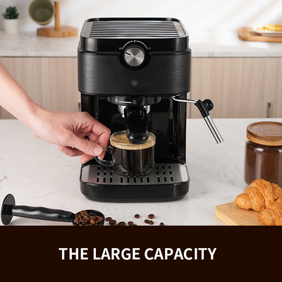 SS304 Mesin Kopi Multifungsi 0.9L Italian Espresso Roaster Pembuat Kopi Digital