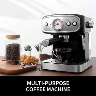 Mesin Kopi Multifungsi Otomatis 1.5L 850W Pembuat Kopi Espresso Komersial Anti Tetes
