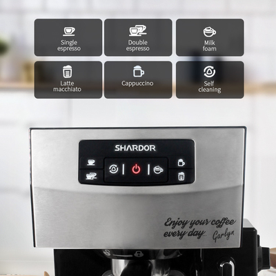 OEM ODM Mesin Kopi Multifungsi Satu Sentuhan 1450W Mesin Kopi Espresso Cappuccino