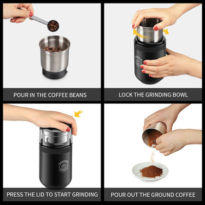 Mesin Penggiling Bumbu Espresso Kasar Portabel Listrik Multifungsi EMC