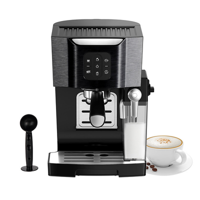 Mesin Kopi Hitam Dengan Milk Fother Multi Fungsi 500W Mesin Espresso Rumah Tangga