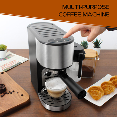 Mesin Kopi Multifungsi Espresso Profesional ABS Stainless Steel Dengan Susu Buih