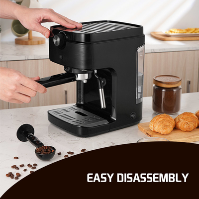 0.9L Mesin Kopi Multifungsi 1300W Espresso Electric Handheld Burr Grinder