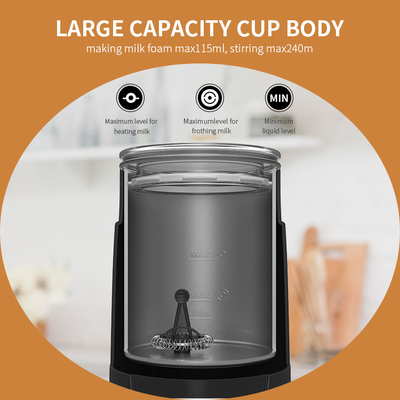 4-in-1 Espresso Milk Frother Chocolate Foamer Pemanas Susu dan Buih yang Dioperasikan dengan Baterai