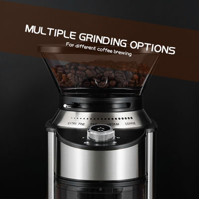 Penggiling Kopi Burr Kerucut Kecil Dapat Disesuaikan 19 Pengaturan Pembuat Kopi Komersial Espresso