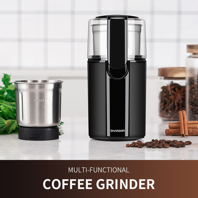 Mesin Penggiling Bumbu Listrik Beberapa Pengaturan Penggiling Kopi Burr Mill Dengan 2 cangkir