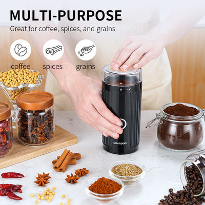 Penggiling Biji Kopi yang Dioperasikan dengan Baterai Portabel, Mesin Espresso Penggilingan Mandiri 200W