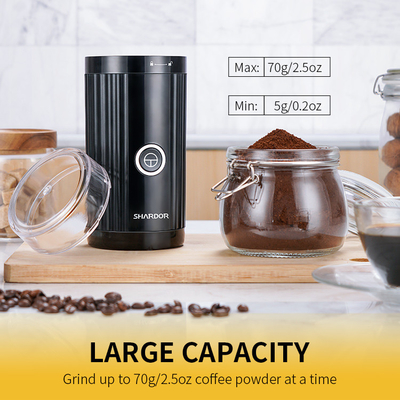 Penggiling Biji Kopi Listrik Kecil Penggiling Lada Listrik Untuk Herbal Kacang Daun Halus