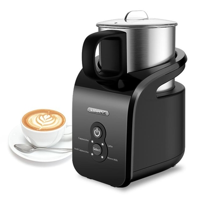 White Espresso Milk Frother 200W 4 In 1, Pembuat Busa Kopi Listrik Otomatis