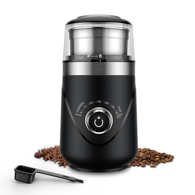 Kapasitas 70g Burr Mill Grinder 63 Db Noise Timing Knob Portable Burr Coffee Grinder